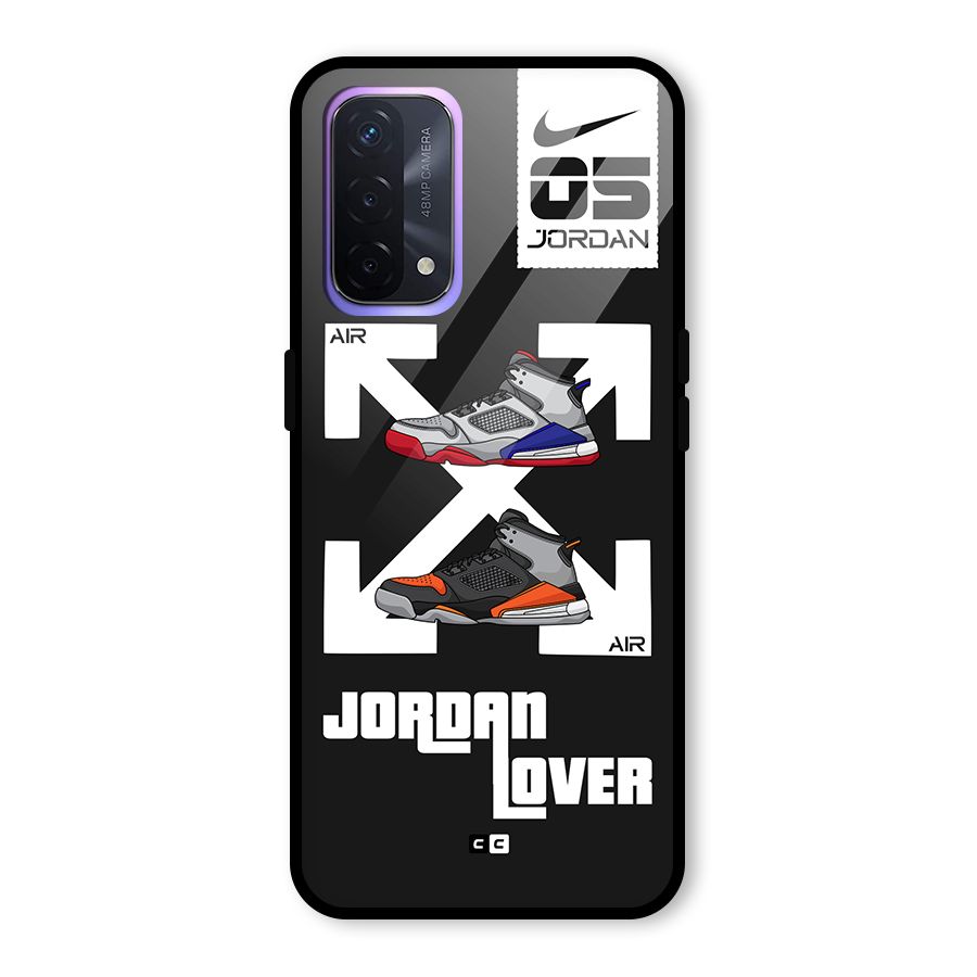 Air Shoe Lover Glass Back Case for Oppo A74 5G