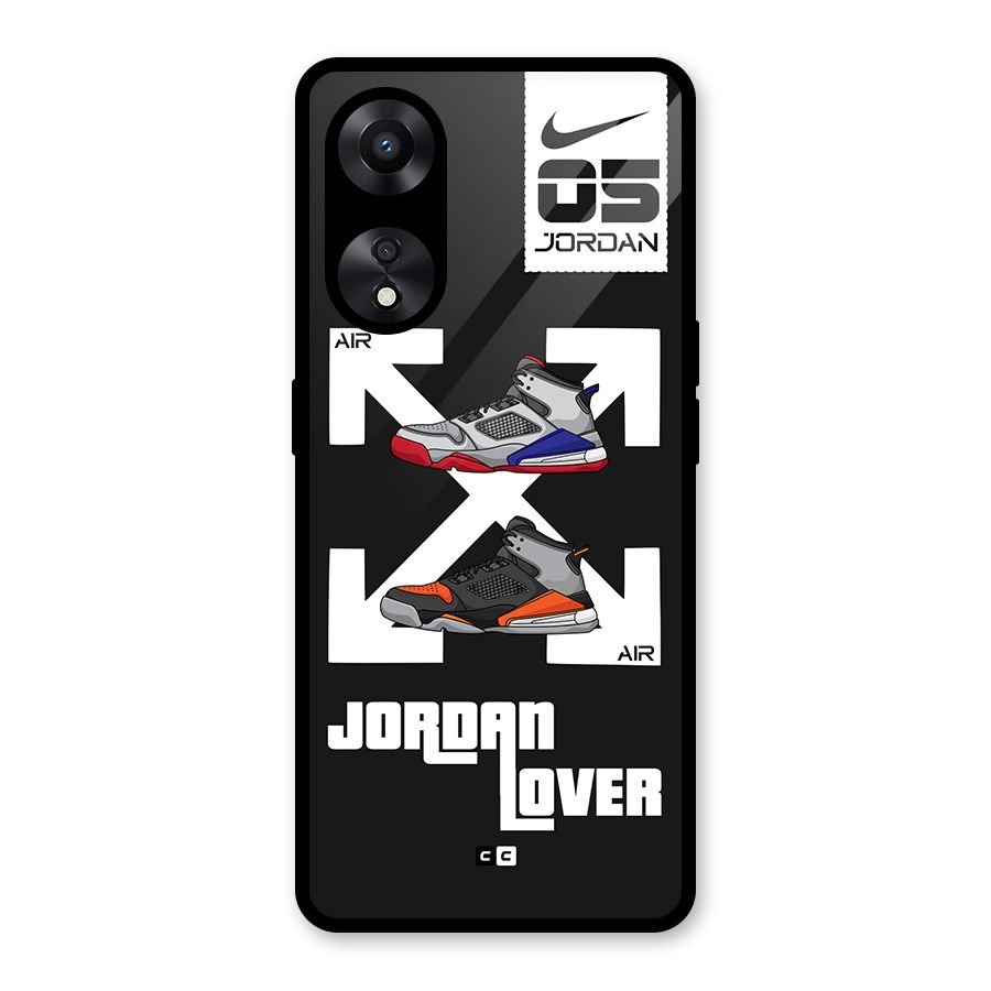 Air Shoe Lover Glass Back Case for Oppo A78