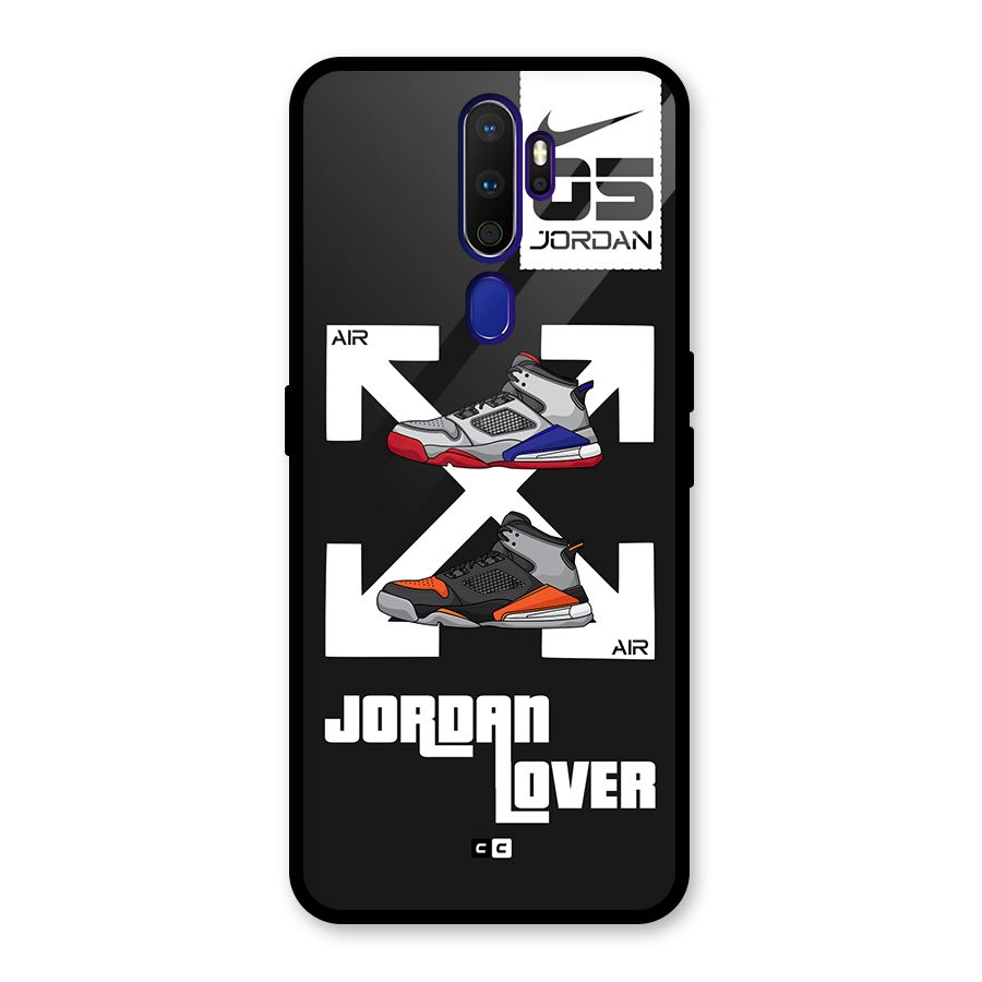 Air Shoe Lover Glass Back Case for Oppo A9 (2020)