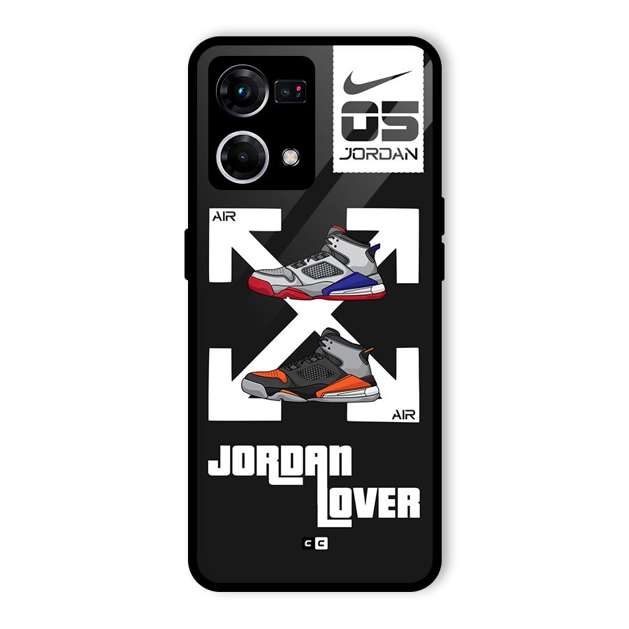 Air Shoe Lover Glass Back Case for Oppo F21 Pro 4G