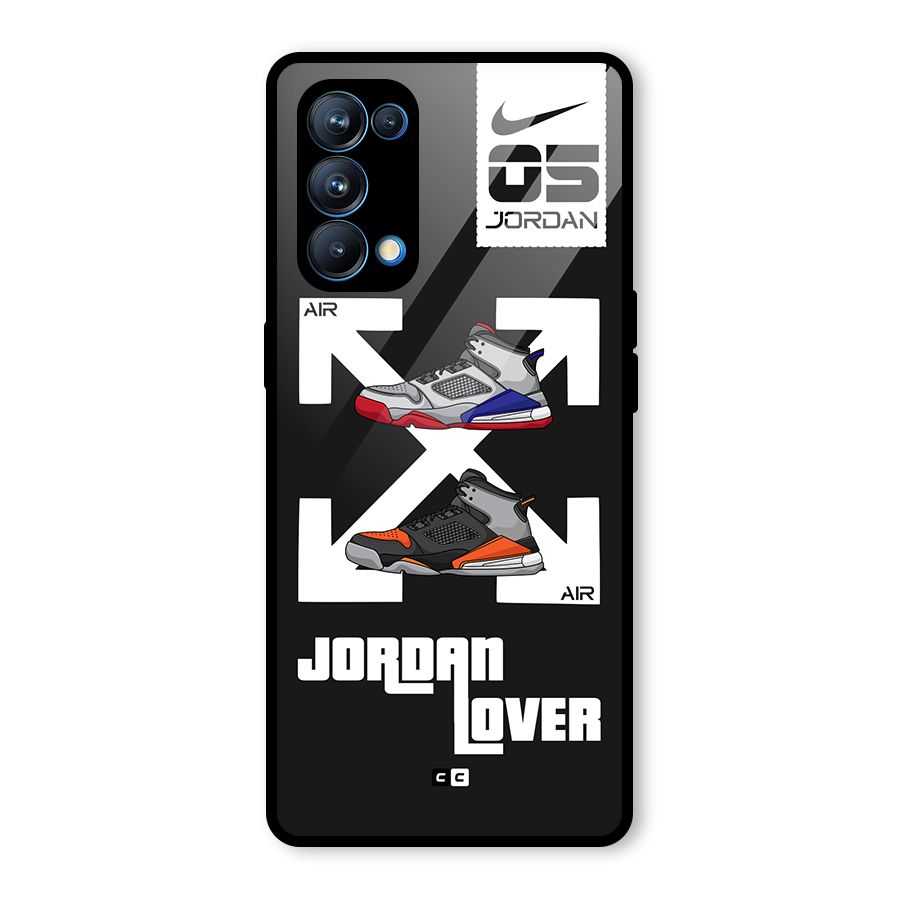 Air Shoe Lover Glass Back Case for Oppo Reno5 Pro 5G