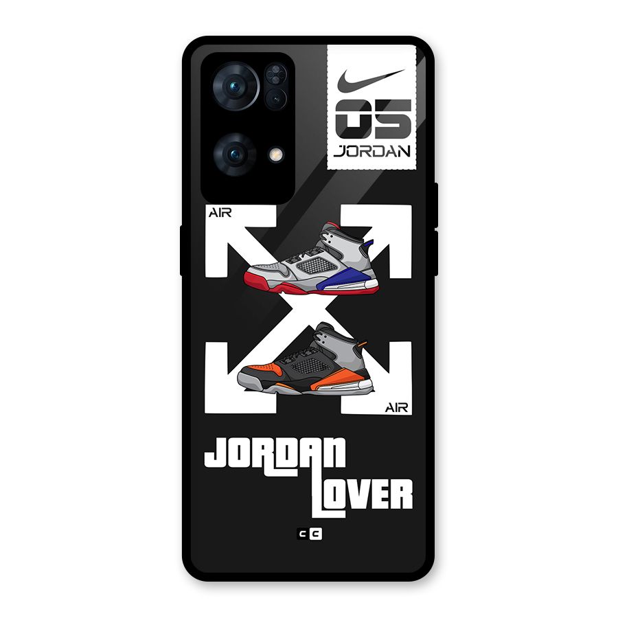 Air Shoe Lover Glass Back Case for Oppo Reno7 Pro 5G