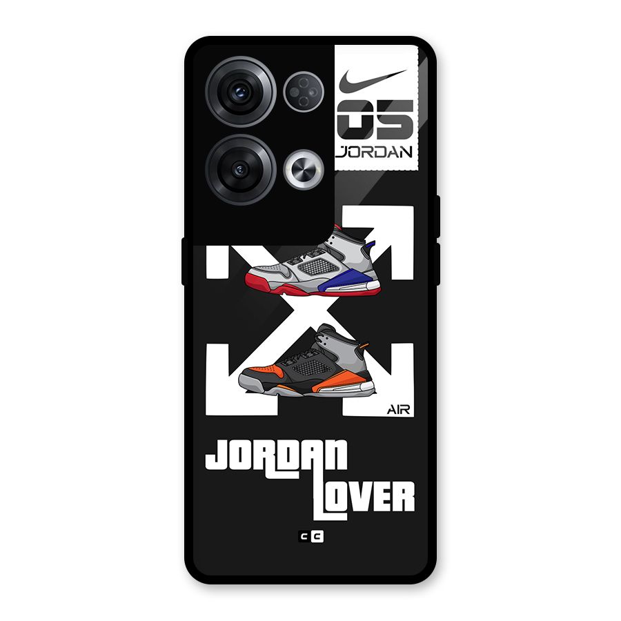 Air Shoe Lover Glass Back Case for Oppo Reno8 Pro 5G