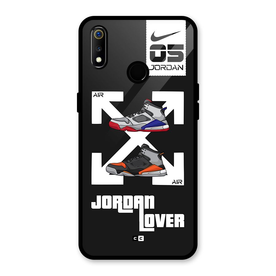 Air Shoe Lover Glass Back Case for Realme 3i