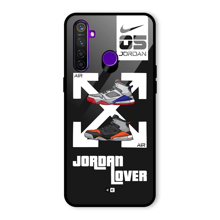 Air Shoe Lover Glass Back Case for Realme 5 Pro
