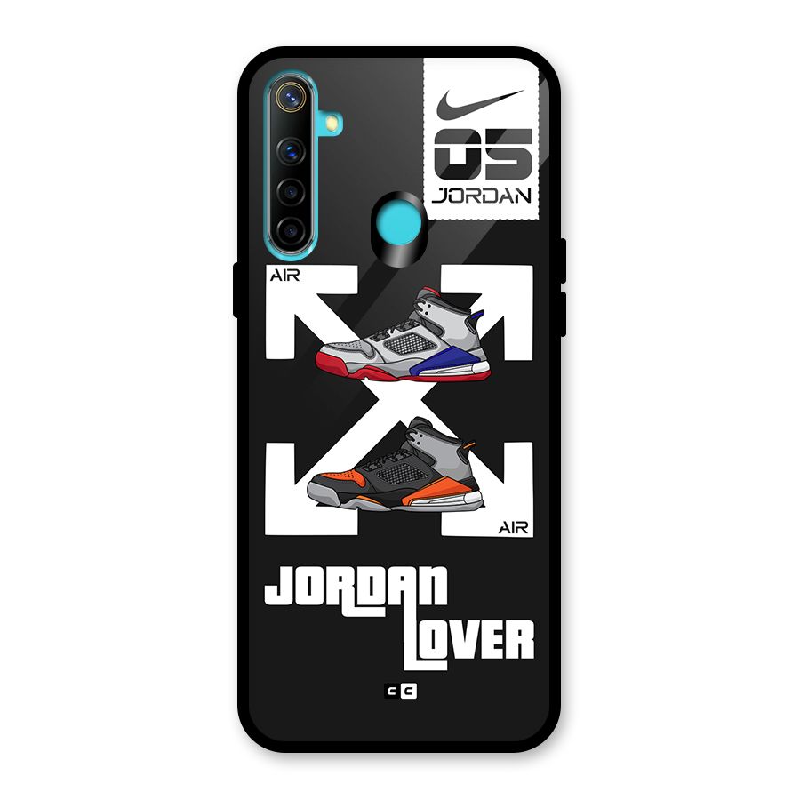 Air Shoe Lover Glass Back Case for Realme 5i