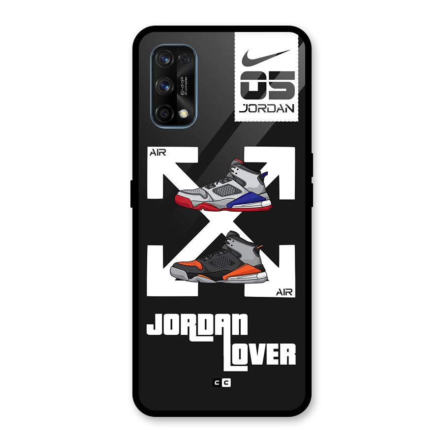Air Shoe Lover Glass Back Case for Realme 7 Pro