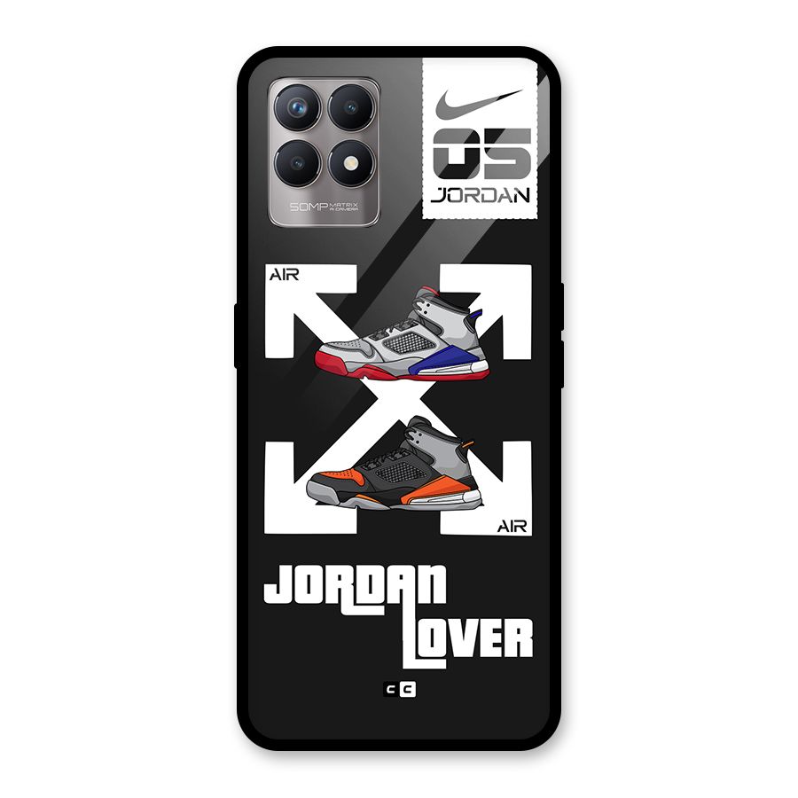 Air Shoe Lover Glass Back Case for Realme 8i
