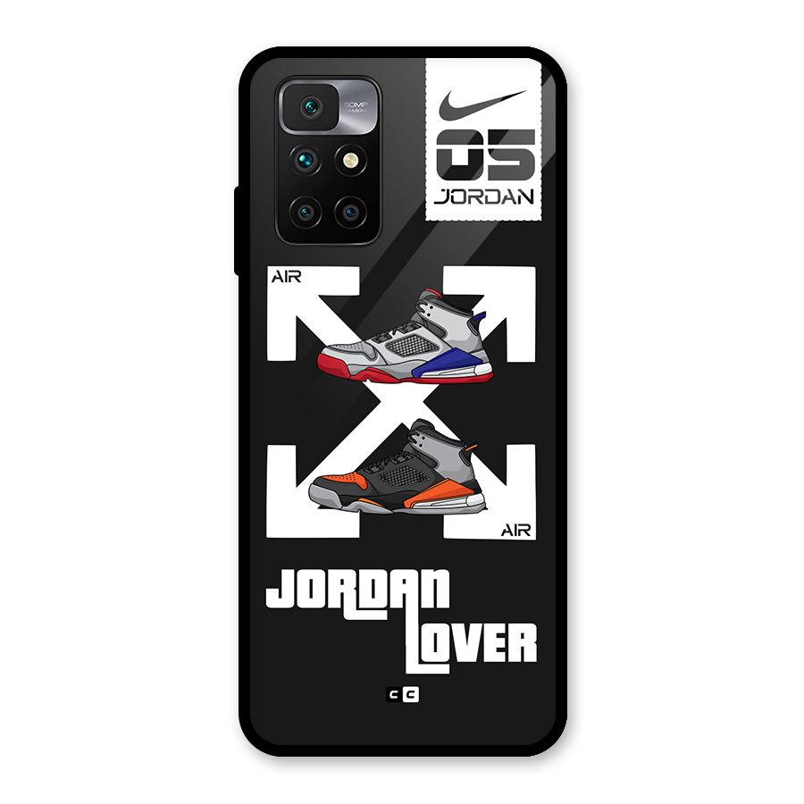 Air Shoe Lover Glass Back Case for Redmi 10 Prime
