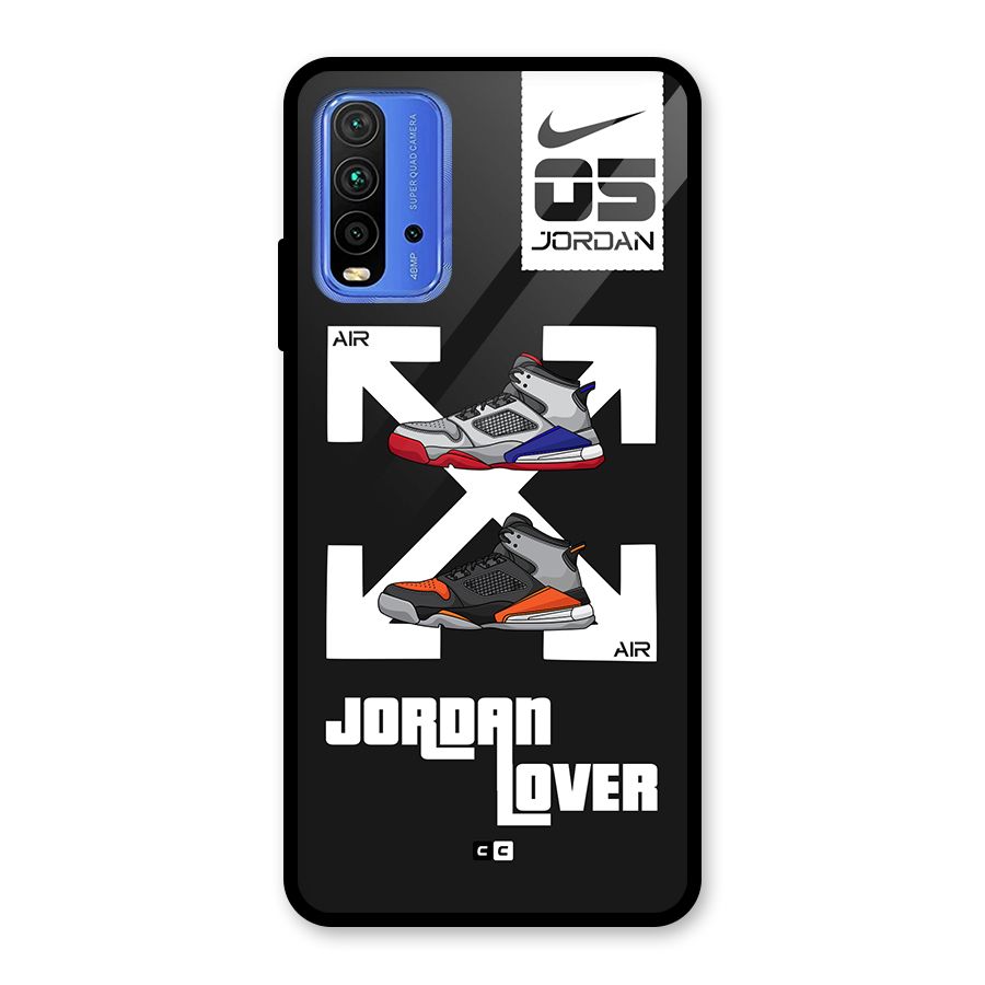 Air Shoe Lover Glass Back Case for Redmi 9 Power