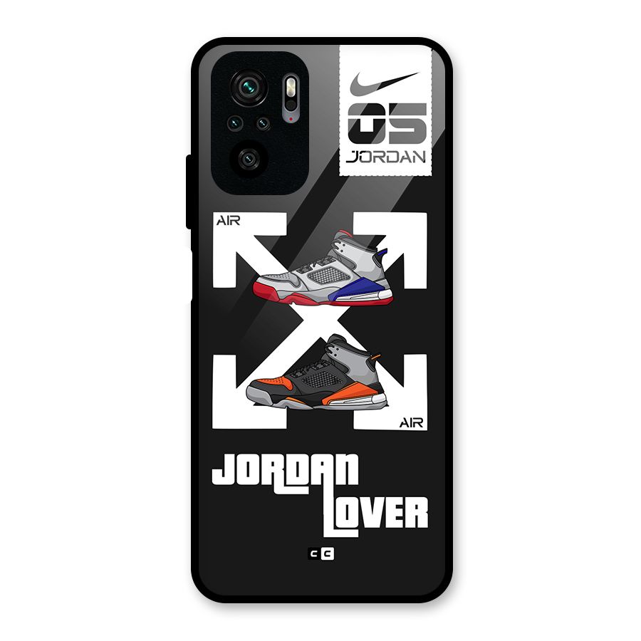 Air Shoe Lover Glass Back Case for Redmi Note 10S