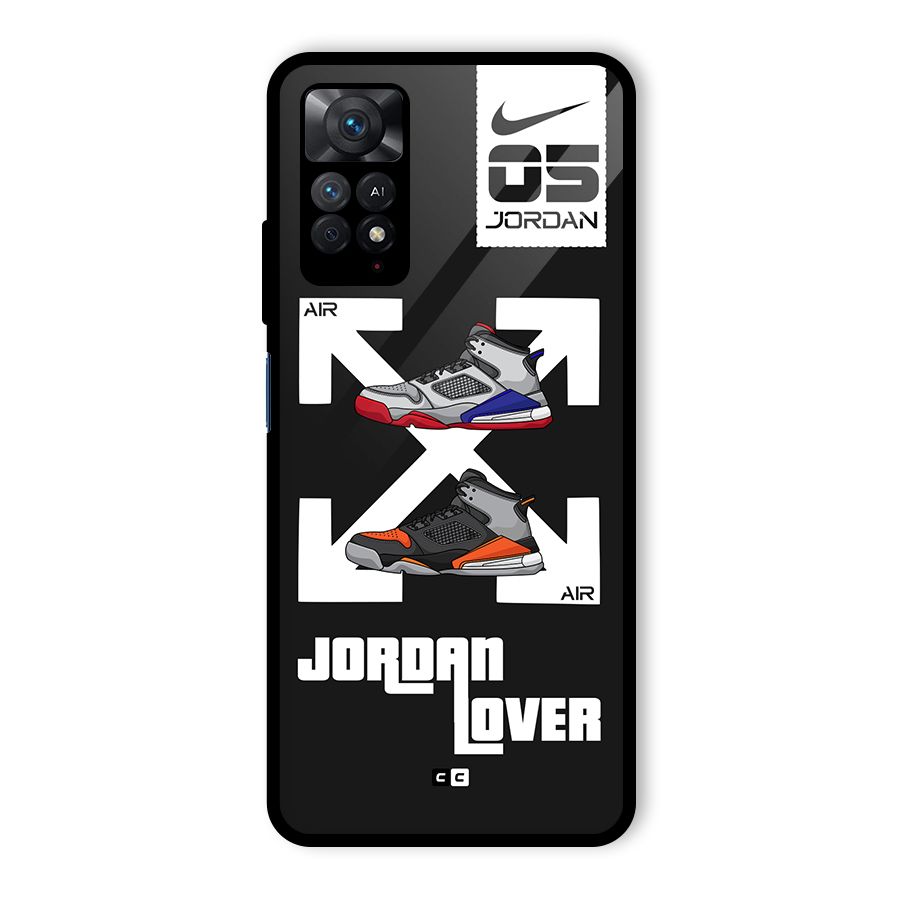 Air Shoe Lover Glass Back Case for Redmi Note 11 Pro