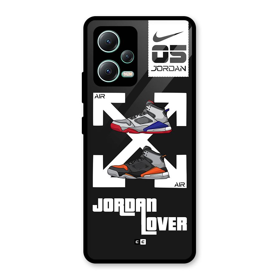 Air Shoe Lover Glass Back Case for Redmi Note 12 5G