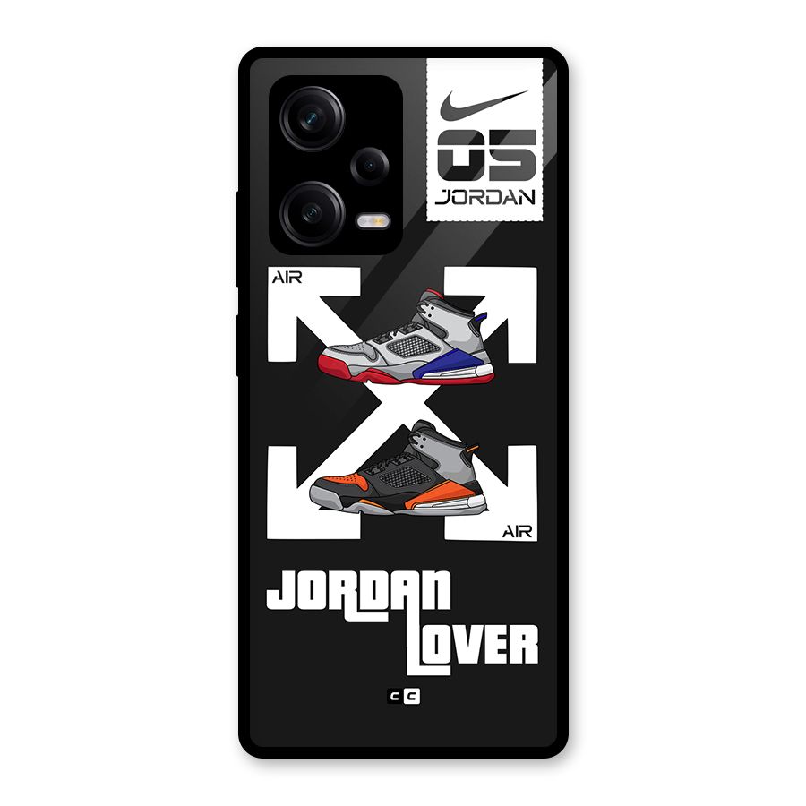 Air Shoe Lover Glass Back Case for Redmi Note 12 Pro