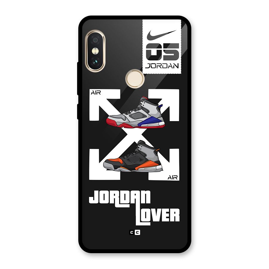 Air Shoe Lover Glass Back Case for Redmi Note 5 Pro
