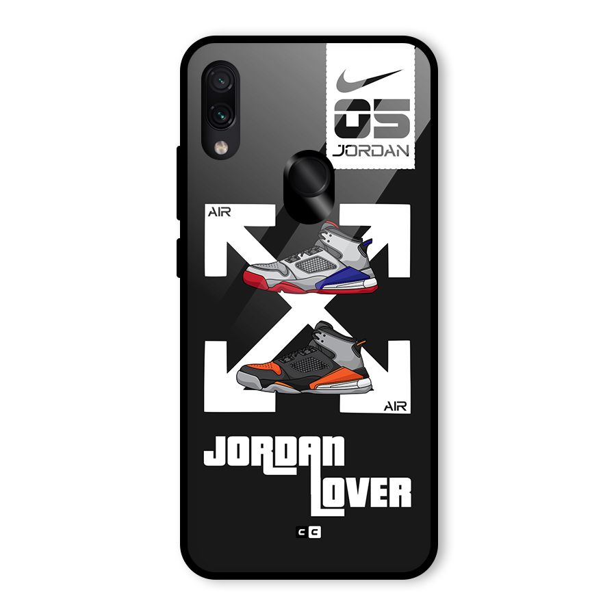 Air Shoe Lover Glass Back Case for Redmi Note 7 Pro