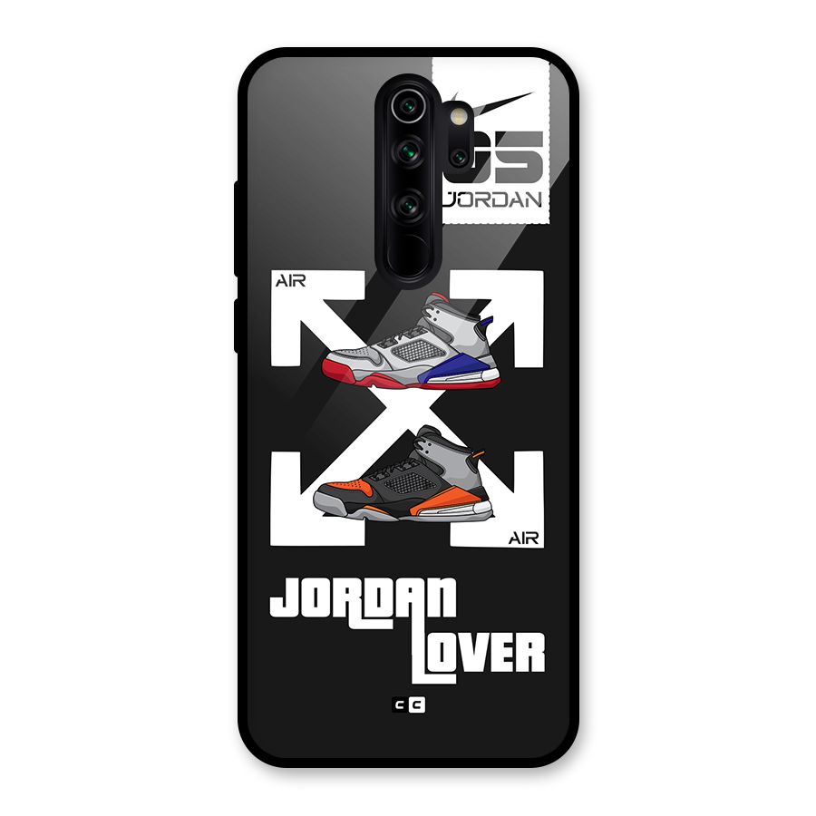 Air Shoe Lover Glass Back Case for Redmi Note 8 Pro