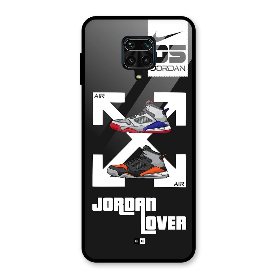 Air Shoe Lover Glass Back Case for Redmi Note 9 Pro