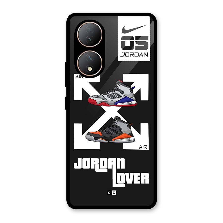 Air Shoe Lover Glass Back Case for Vivo T2