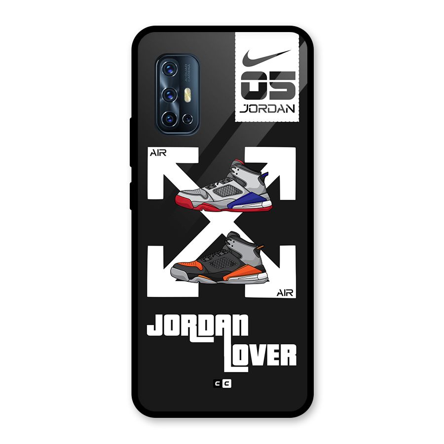 Air Shoe Lover Glass Back Case for Vivo V17