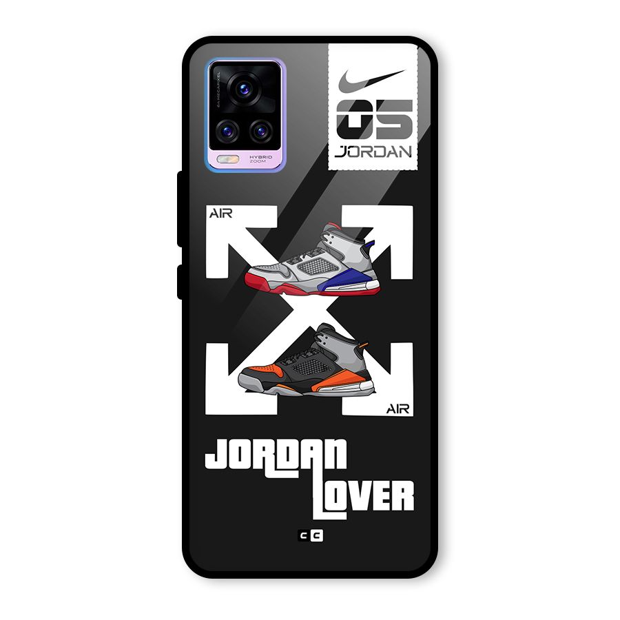 Air Shoe Lover Glass Back Case for Vivo V20 Pro