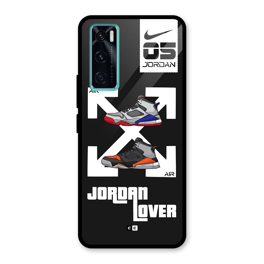 Air Shoe Lover Glass Back Case for Vivo V20 SE