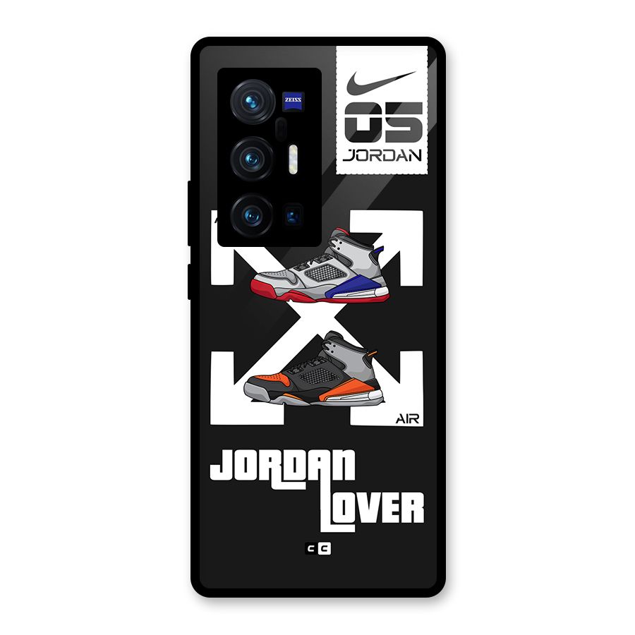 Air Shoe Lover Glass Back Case for Vivo X70 Pro Plus