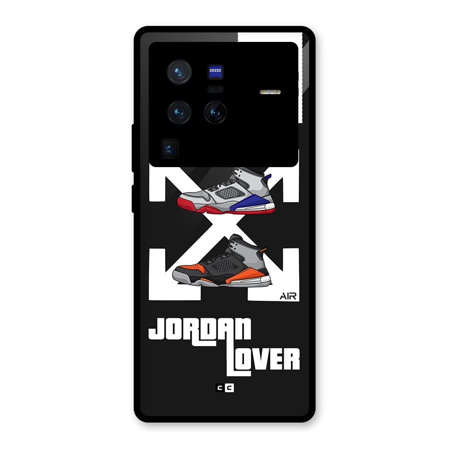 Air Shoe Lover Glass Back Case for Vivo X80 Pro