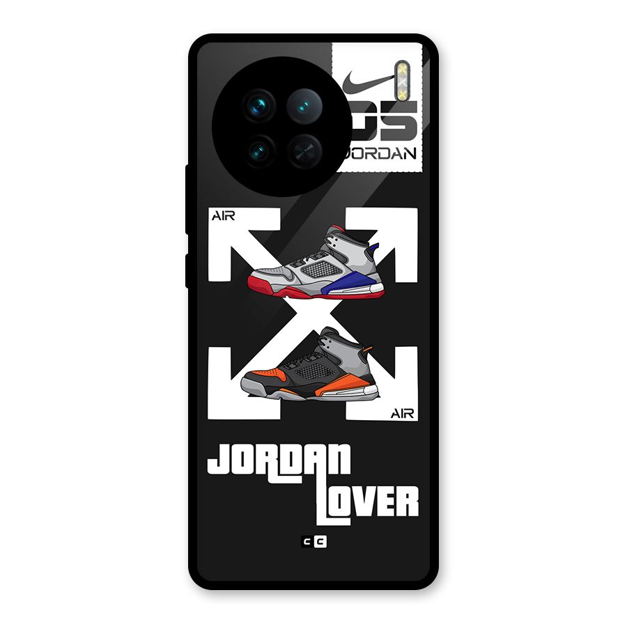 Air Shoe Lover Glass Back Case for Vivo X90
