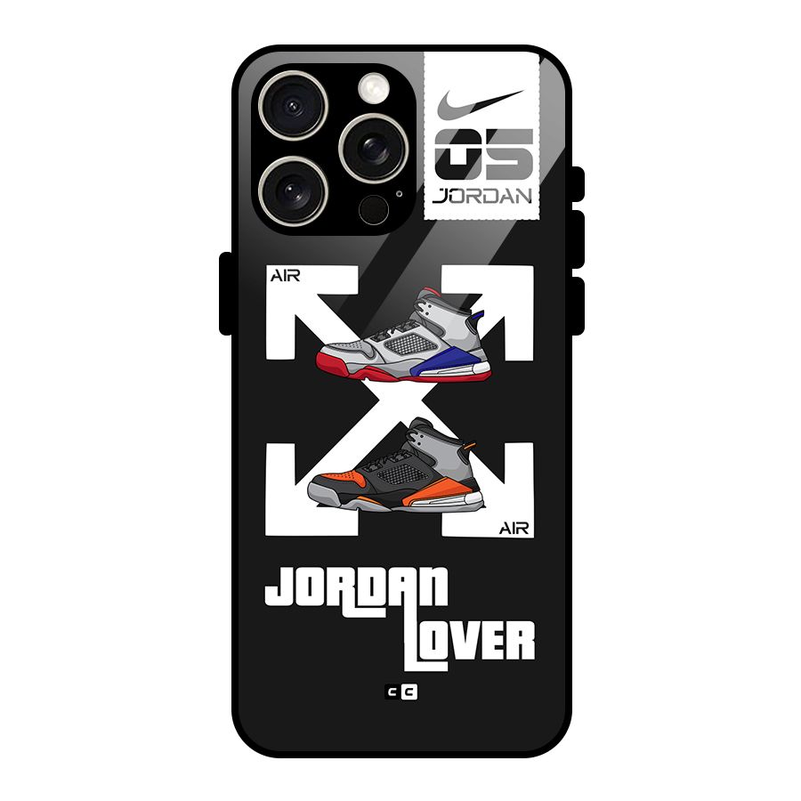 Air Shoe Lover Glass Back Case for iPhone 15 Pro Max