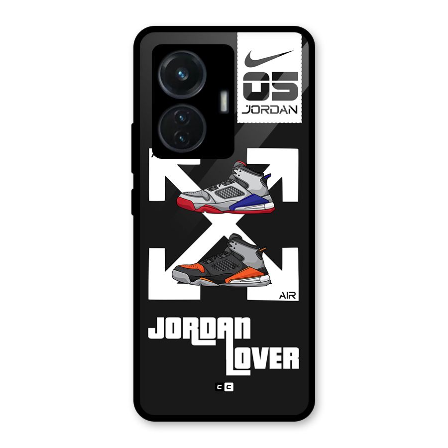 Air Shoe Lover Glass Back Case for iQOO Z6 44W