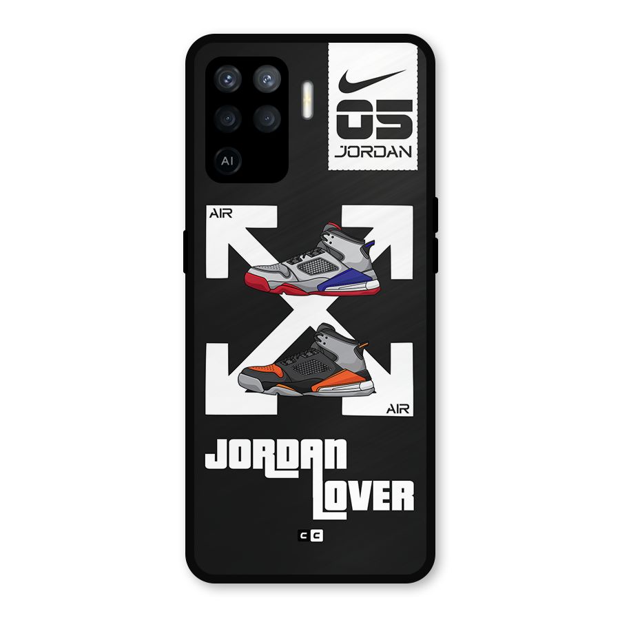 Air Shoe Lover Metal Back Case for Oppo F19 Pro