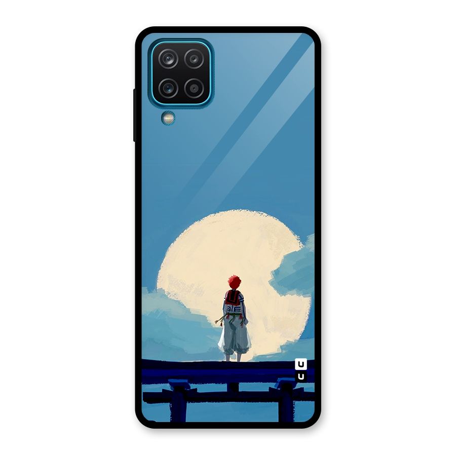 Akaza Waiting Glass Back Case for Galaxy A12