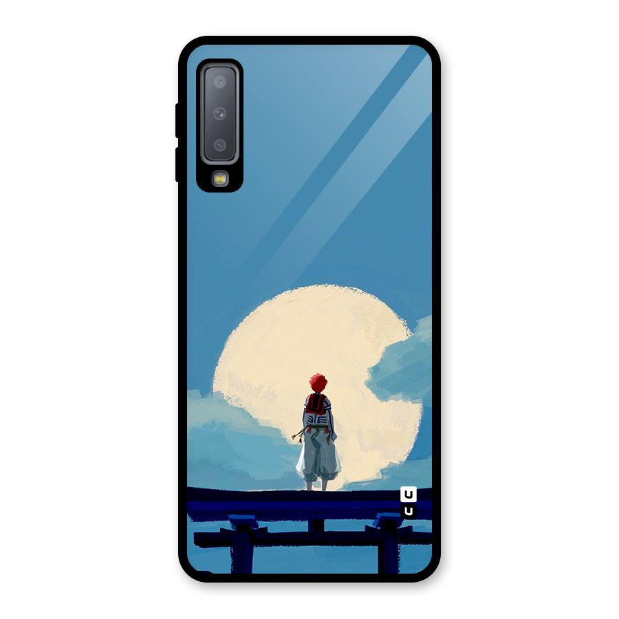 Akaza Waiting Glass Back Case for Galaxy A7 (2018)