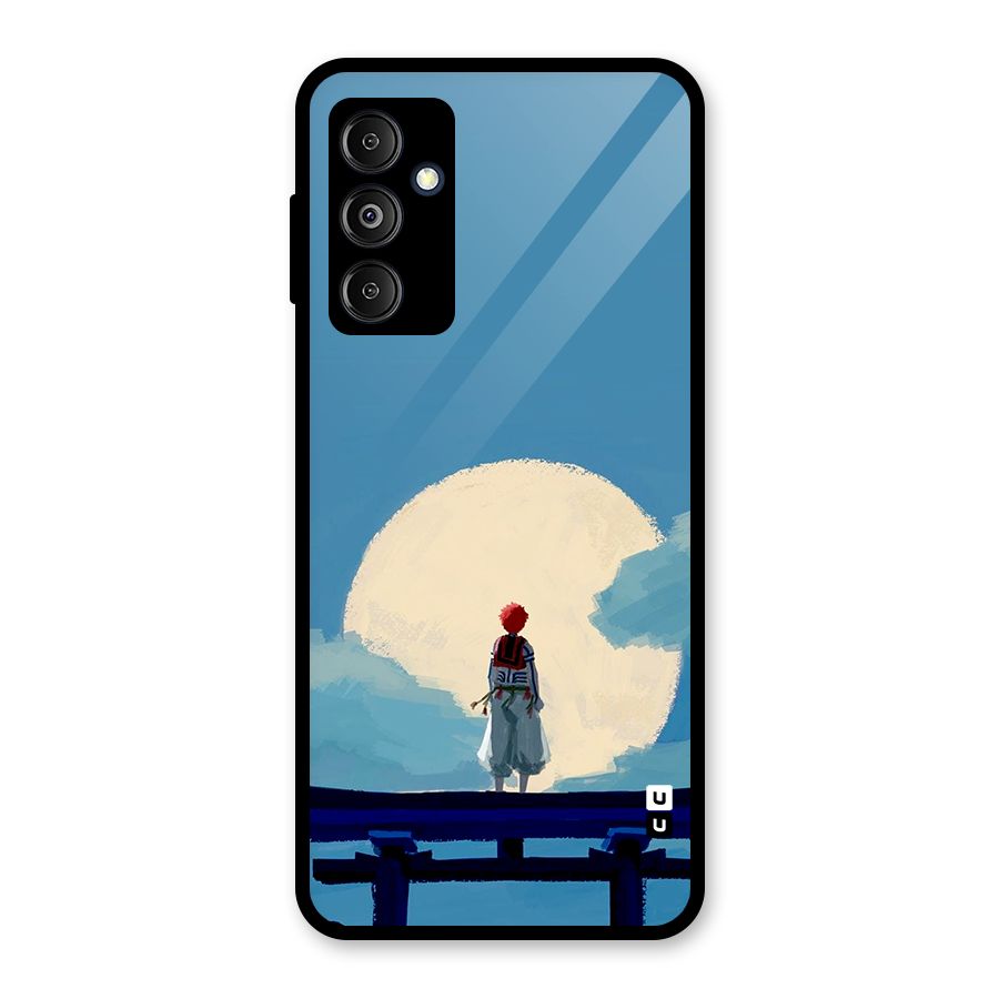 Akaza Waiting Glass Back Case for Galaxy M14 5G