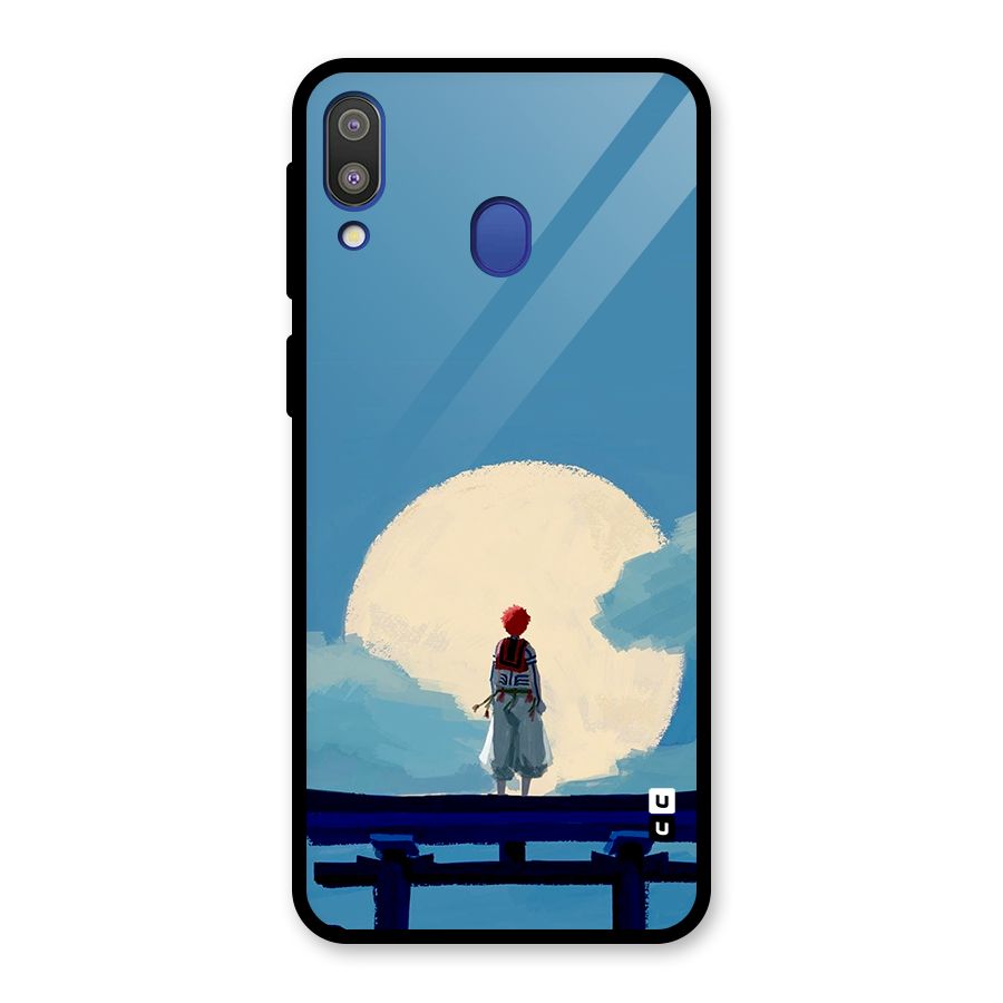 Akaza Waiting Glass Back Case for Galaxy M20