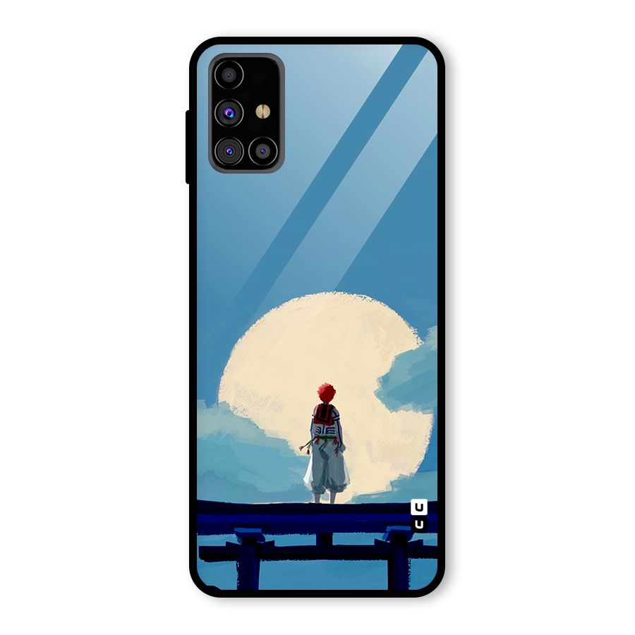 Akaza Waiting Glass Back Case for Galaxy M31s