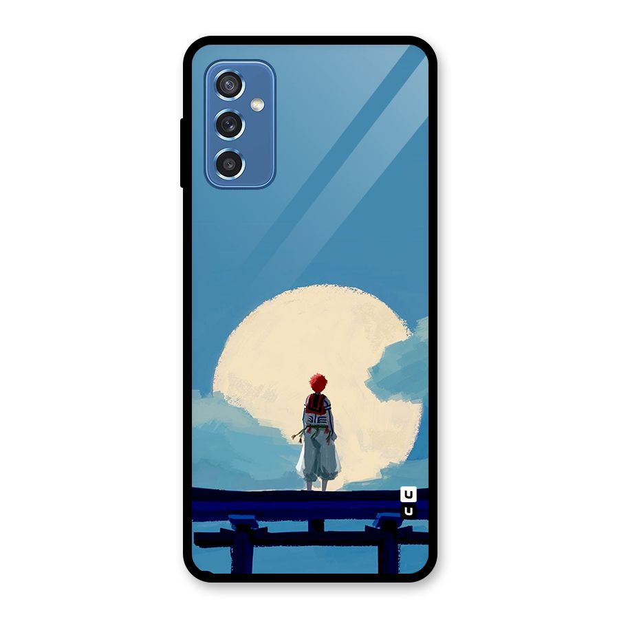 Akaza Waiting Glass Back Case for Galaxy M52 5G