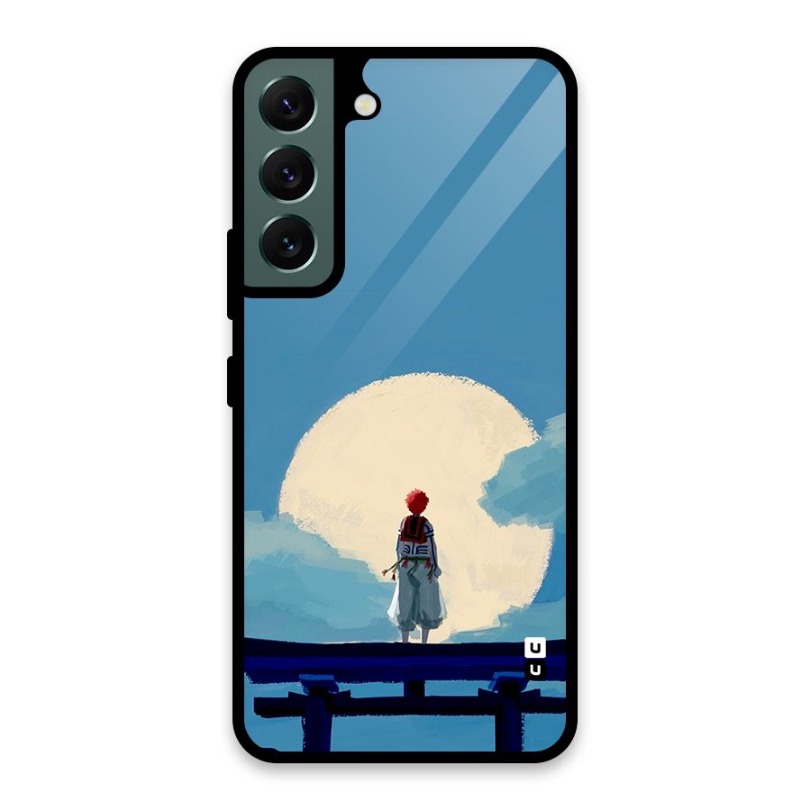 Akaza Waiting Glass Back Case for Galaxy S22 5G