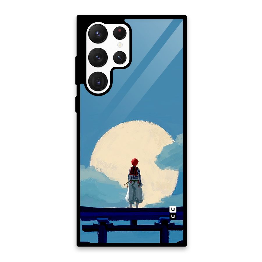 Akaza Waiting Glass Back Case for Galaxy S22 Ultra 5G