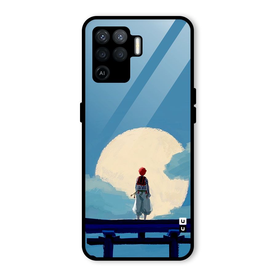 Akaza Waiting Glass Back Case for Oppo F19 Pro