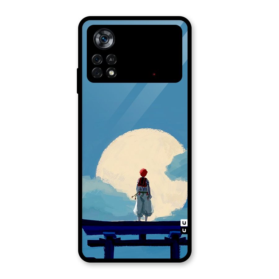 Akaza Waiting Glass Back Case for Poco X4 Pro 5G