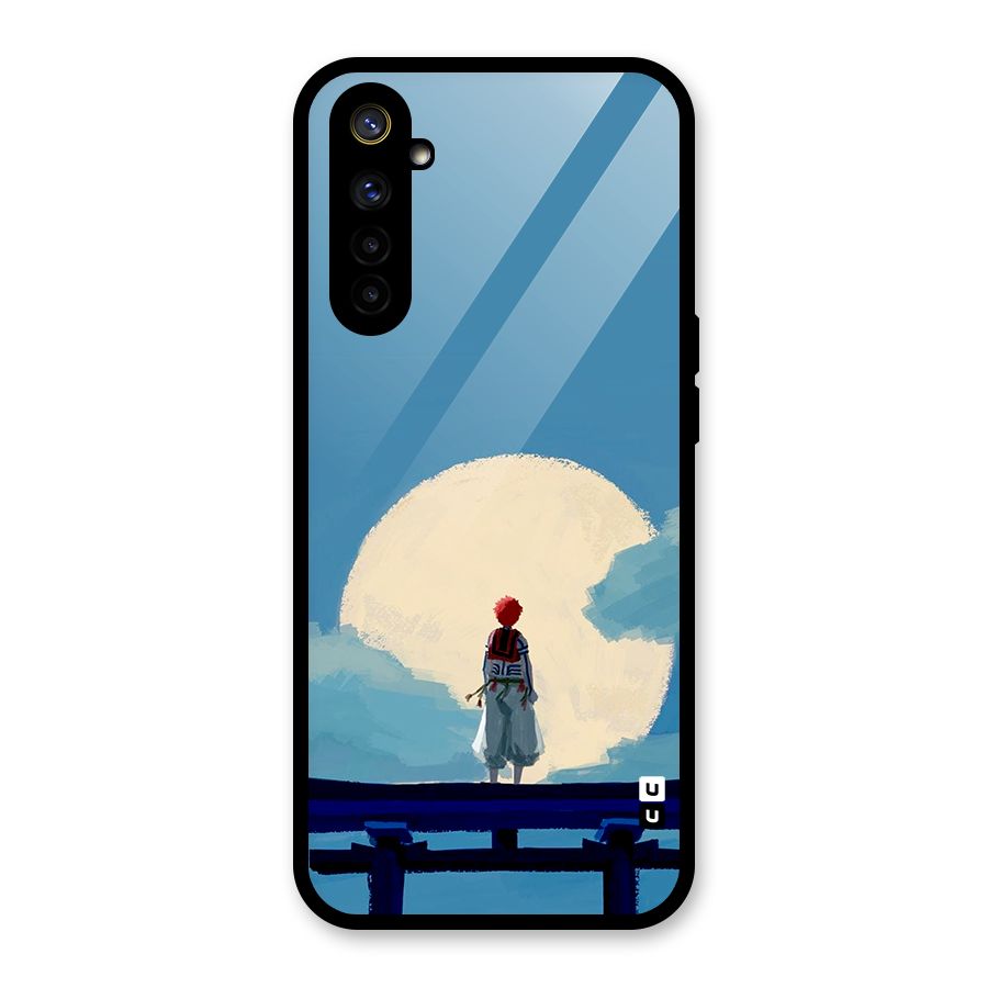 Akaza Waiting Glass Back Case for Realme 6i
