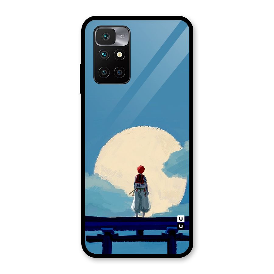 Akaza Waiting Glass Back Case for Redmi 10 Prime