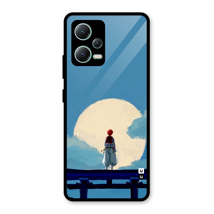 Akaza Waiting Glass Back Case for Redmi Note 12 5G