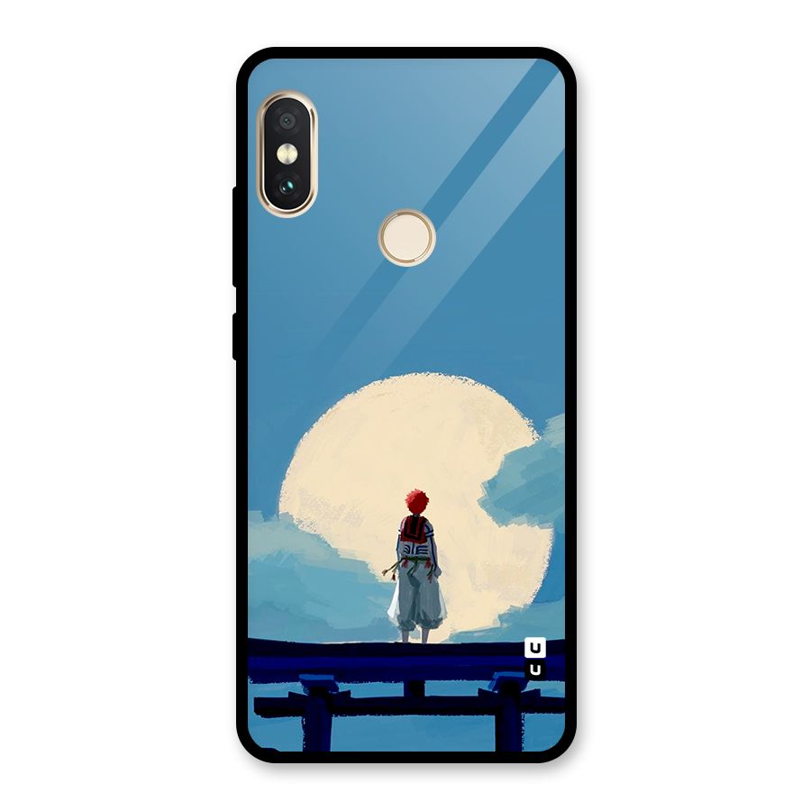 Akaza Waiting Glass Back Case for Redmi Note 5 Pro