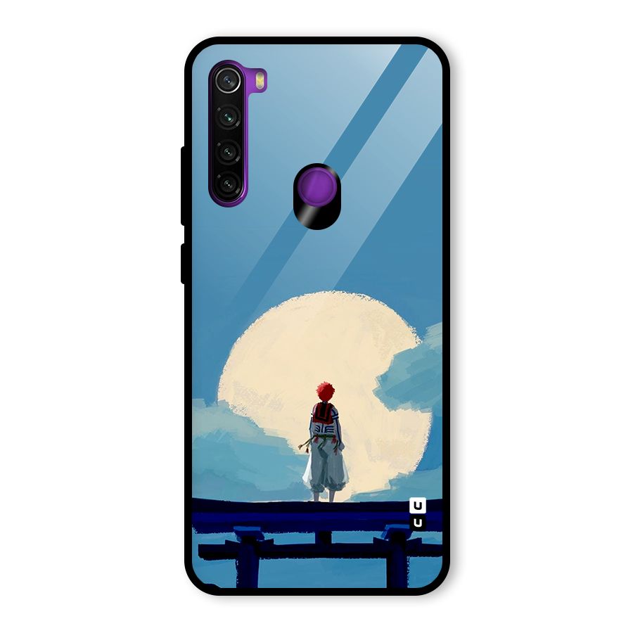 Akaza Waiting Glass Back Case for Redmi Note 8