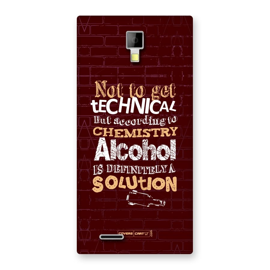 Alcohol is Definitely a Solution Back Case for Micromax Canvas Xpress A99