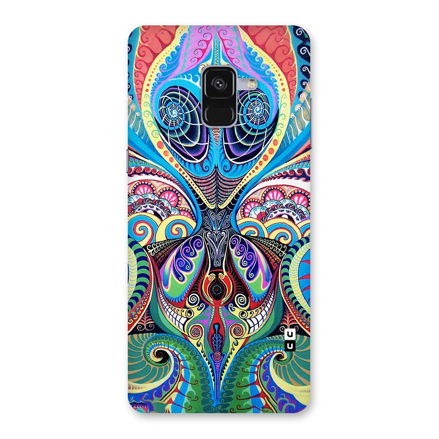 Alien Psychedelic Art Back Case for Galaxy A8 Plus