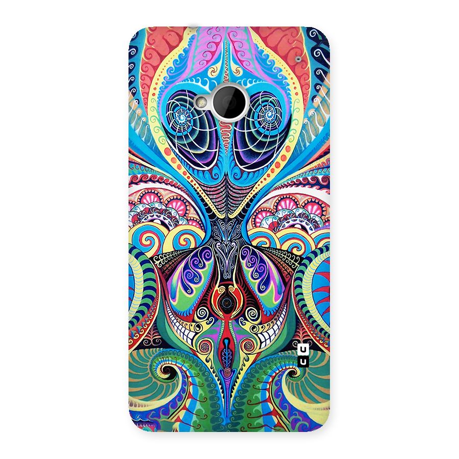 Alien Psychedelic Art Back Case for HTC One M7